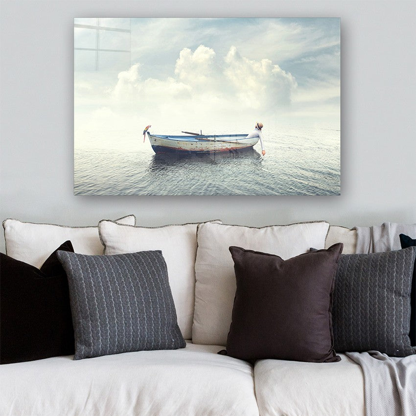 Quadro Decorativo em Vidro Temperado Multicolor 70x100cm - Arte Moderna para Parede