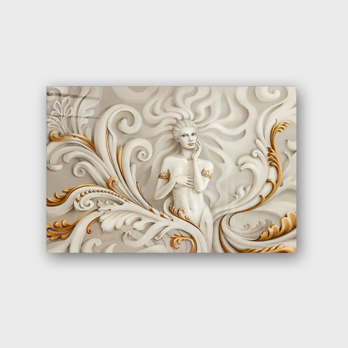 Quadro Decorativo em Vidro Temperado Multicolor 70x100cm - Arte Moderna para Parede