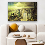 Quadro Decorativo em Vidro Temperado Multicolor 70x100cm - Arte Moderna para Parede