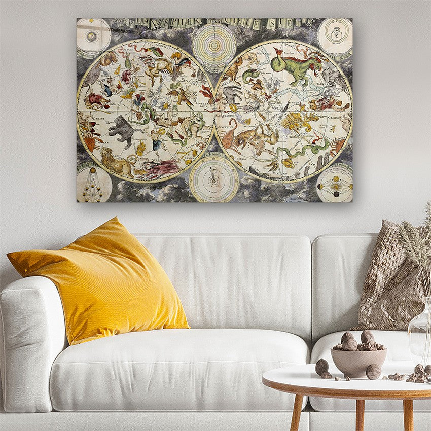 Quadro Decorativo em Vidro Temperado Multicolor 70x100cm - Arte Moderna para Parede