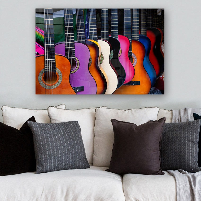 Quadro Decorativo em Vidro Temperado Multicolor 50x70cm - Arte Moderna para Parede