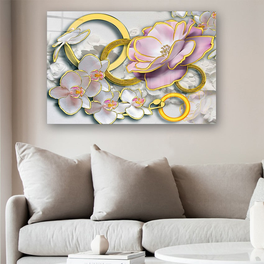 Quadro Decorativo em Vidro Temperado Multicolor 50x70cm - Arte Moderna para Parede