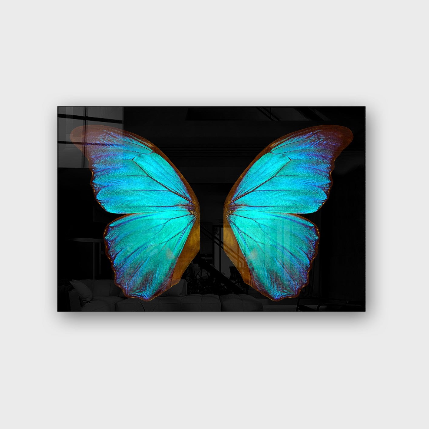 Quadro Decorativo em Vidro Temperado Multicolor 70x100cm - Arte Moderna para Parede