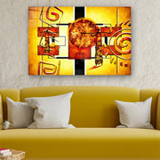 Quadro Decorativo em Vidro Temperado Multicolor 40x60cm - Arte Moderna para Parede