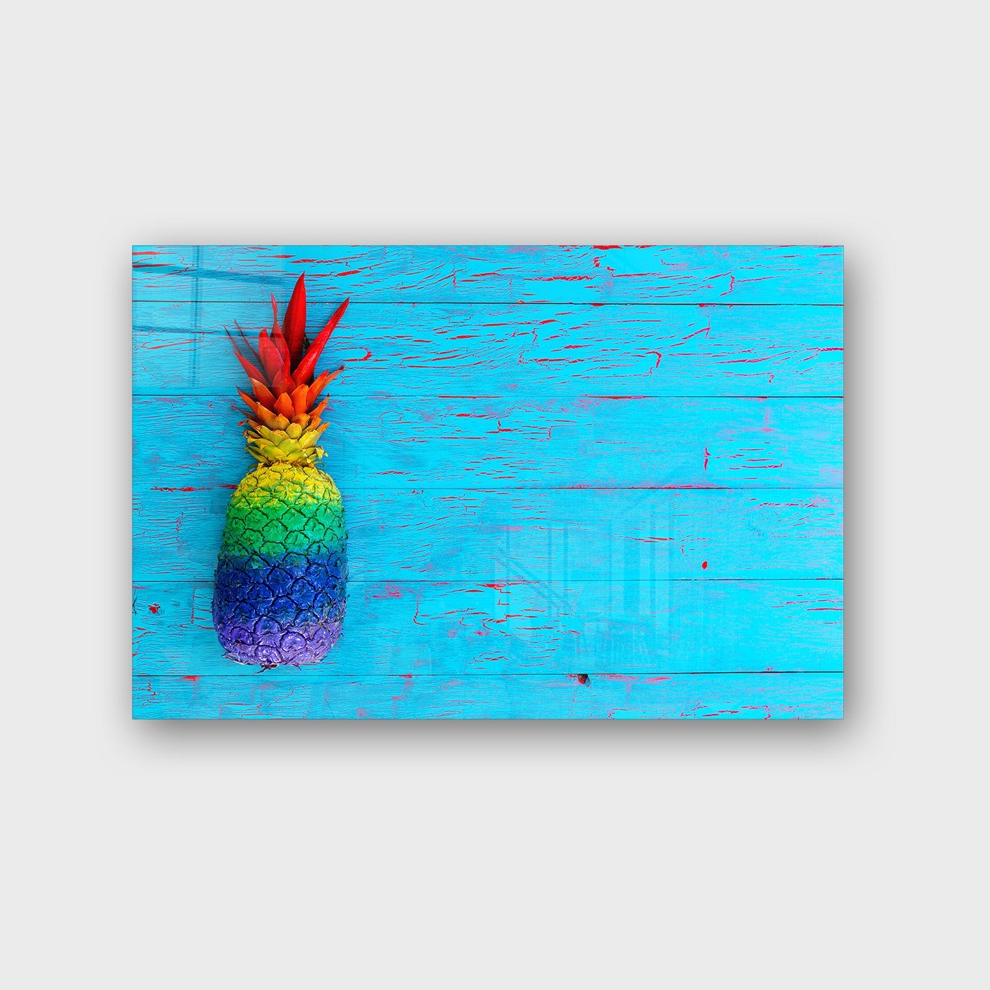 Quadro Decorativo em Vidro Temperado Multicolor 50x70cm - Arte Moderna para Parede