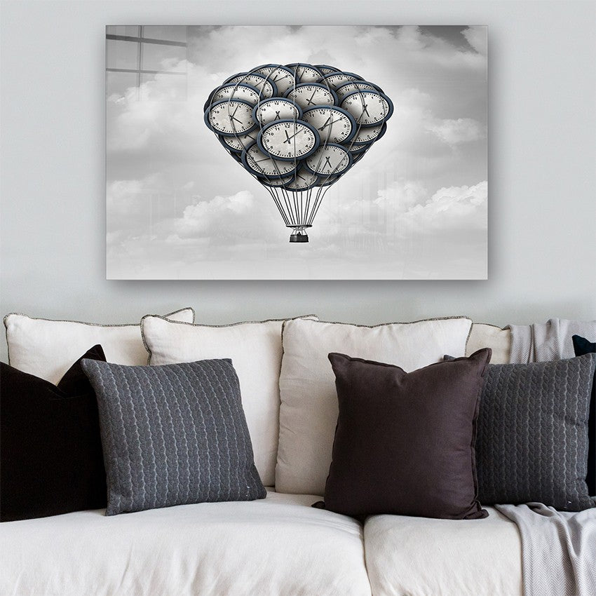 Quadro Decorativo em Vidro Temperado Multicolor 40x60cm - Arte Moderna para Parede