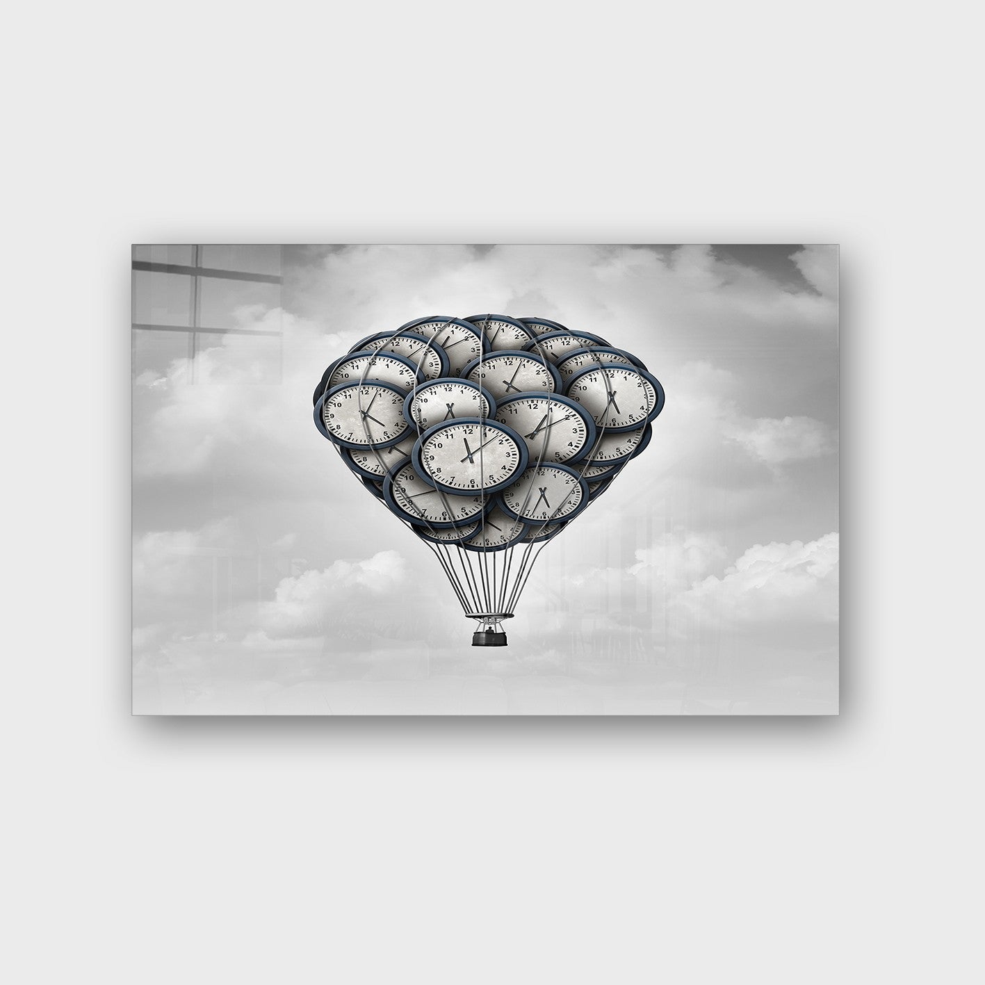 Quadro Decorativo em Vidro Temperado Multicolor 40x60cm - Arte Moderna para Parede