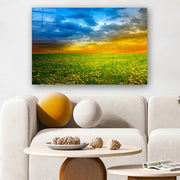 Quadro Decorativo em Vidro Temperado Multicolor 70x100cm - Arte Moderna para Parede