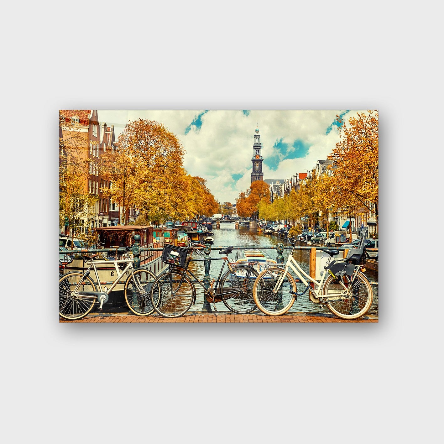 Quadro Decorativo em Vidro Temperado Multicolor 50x70cm - Arte Moderna para Parede