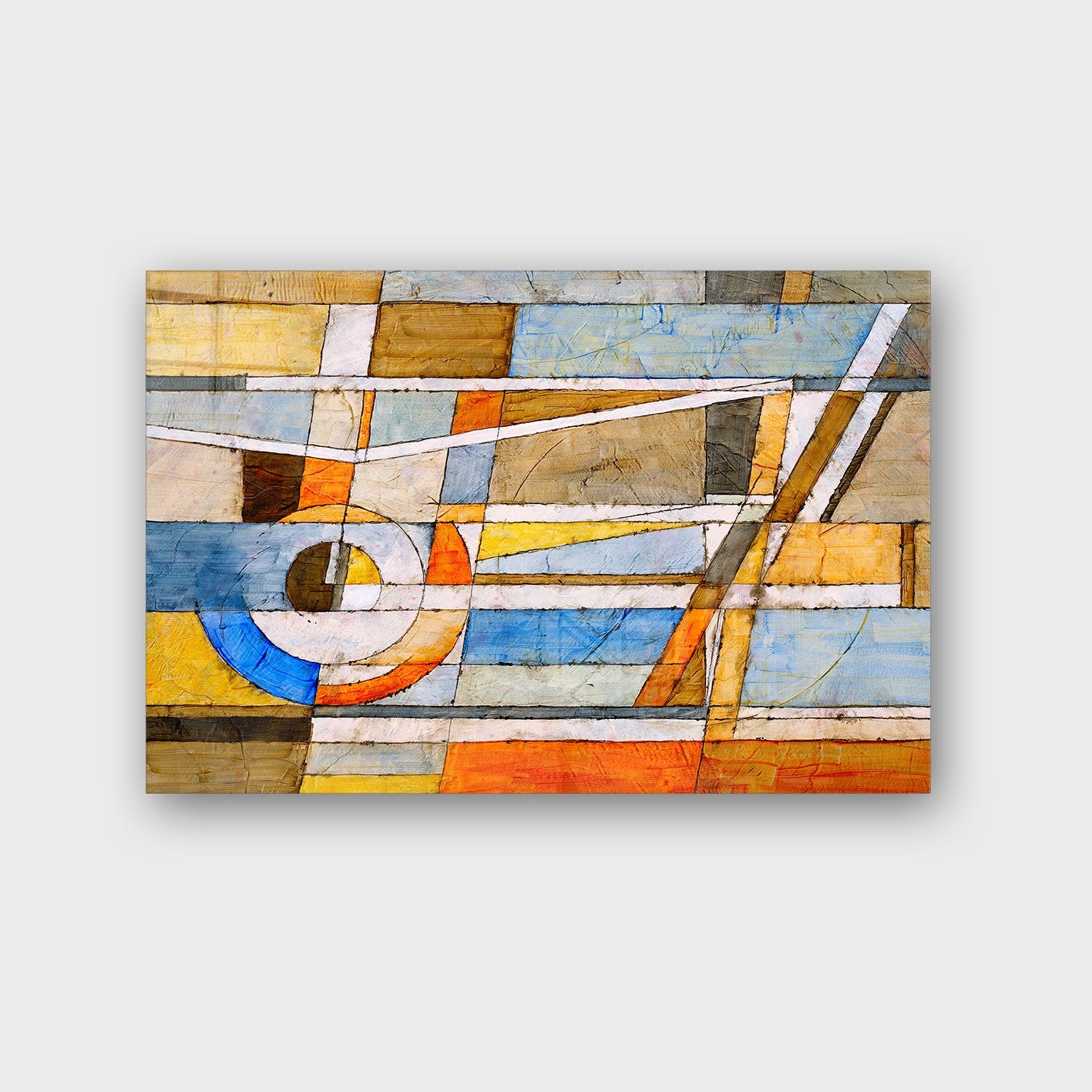 Quadro Decorativo em Vidro Temperado Multicolor 50x70cm - Arte Moderna para Parede