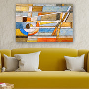 Quadro Decorativo em Vidro Temperado Multicolor 70x100cm - Arte Moderna para Parede