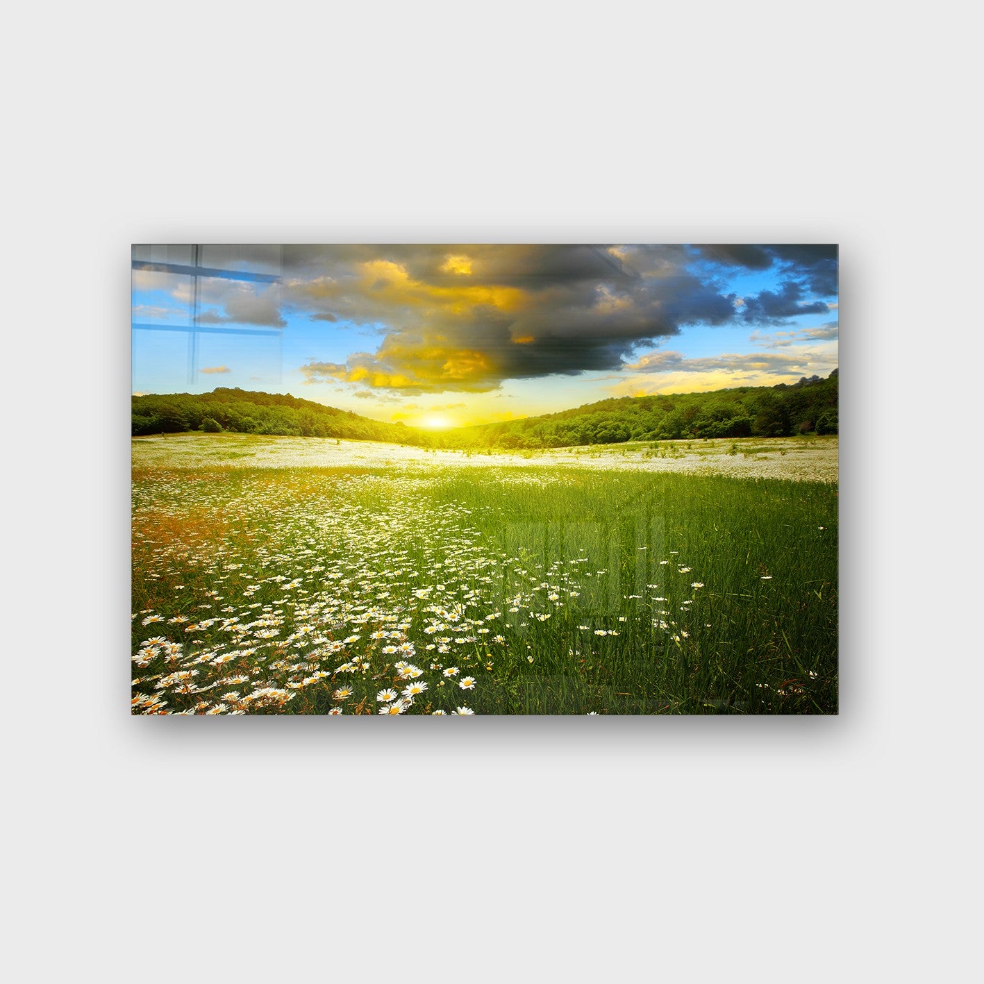 Quadro Decorativo em Vidro Temperado Multicolor 50x70cm - Arte Moderna para Parede