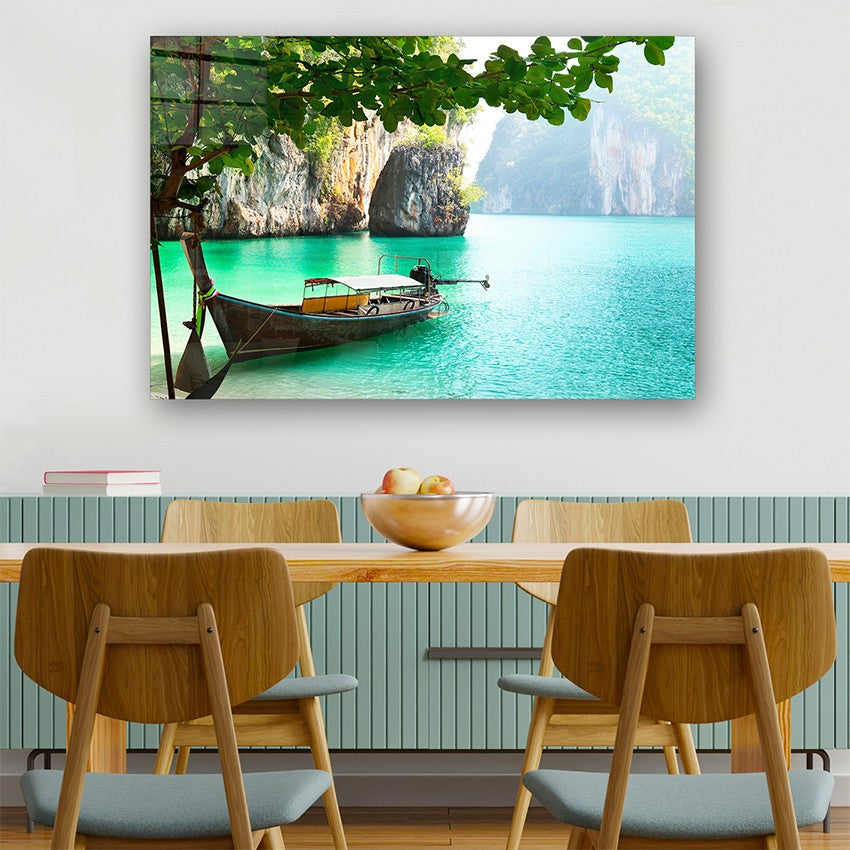 Quadro Decorativo em Vidro Temperado Multicolor 50x70cm - Arte Moderna para Parede