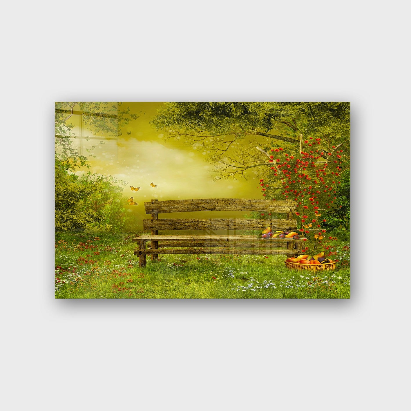 Quadro Decorativo em Vidro Temperado Multicolor 70x100cm - Arte Moderna para Parede