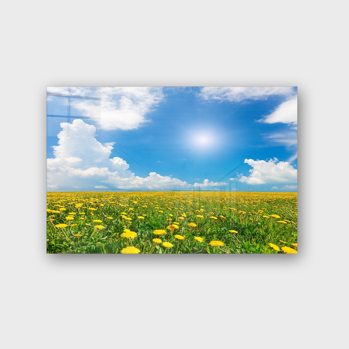 Quadro Decorativo em Vidro Temperado Multicolor 50x70cm - Arte Moderna para Parede