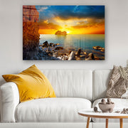 Quadro Decorativo em Vidro Temperado Multicolor 40x60cm - Arte Moderna para Parede