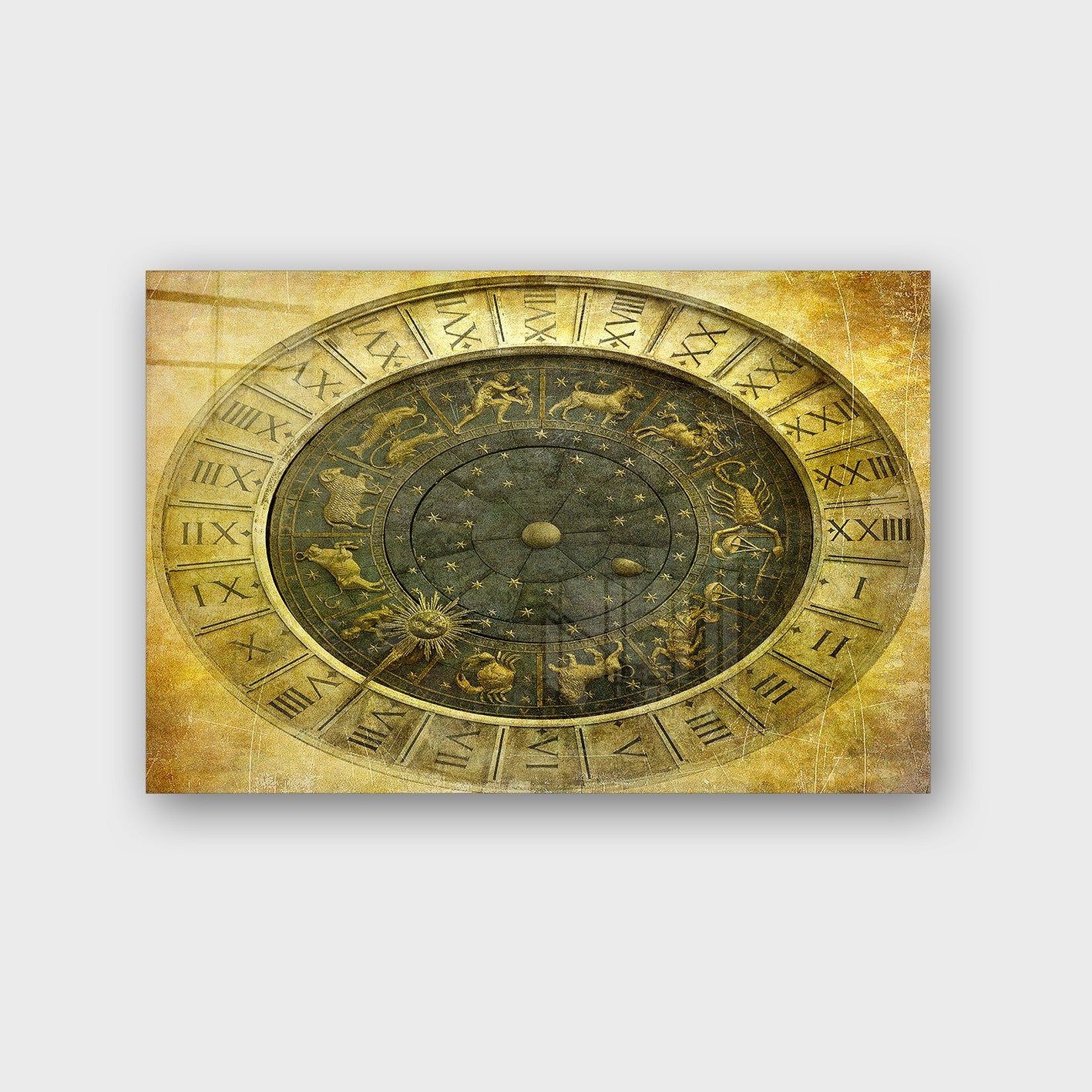 Quadro Decorativo em Vidro Temperado Multicolor 50x70cm - Arte Moderna para Parede