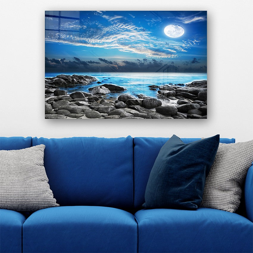 Quadro Decorativo em Vidro Temperado Multicolor 70x100cm - Arte Moderna para Parede