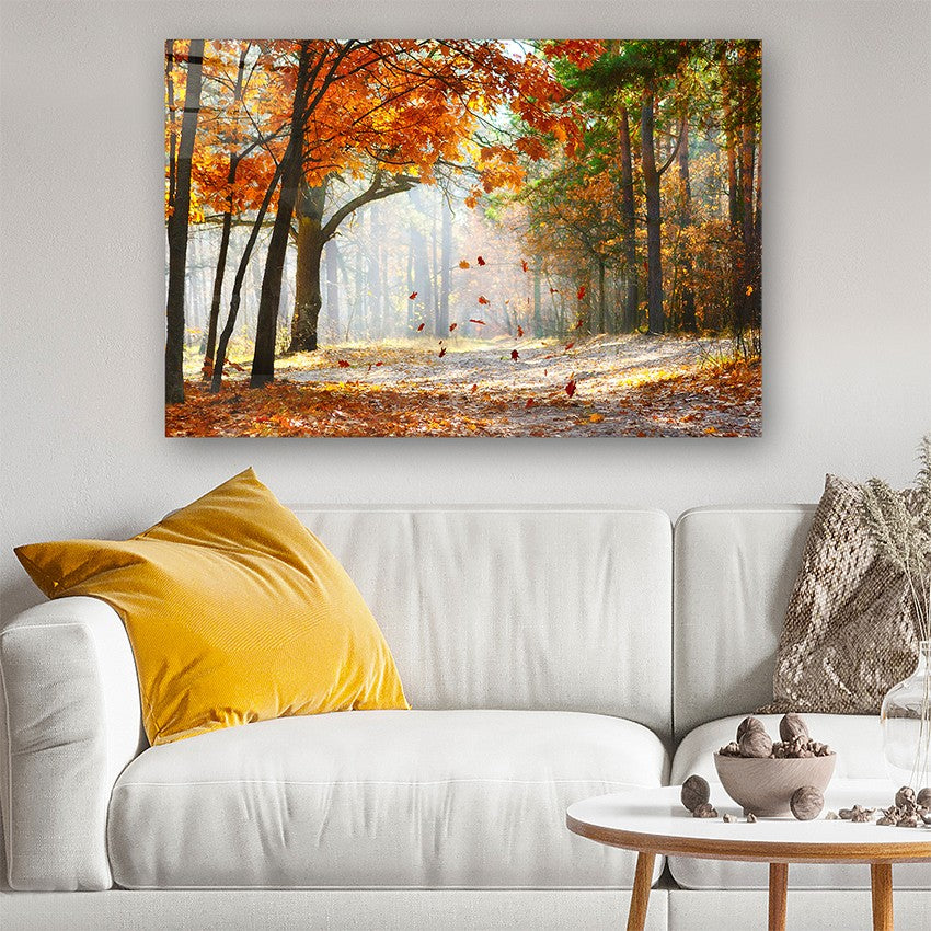 Quadro Decorativo em Vidro Temperado Multicolor 40x60cm - Arte Moderna para Parede