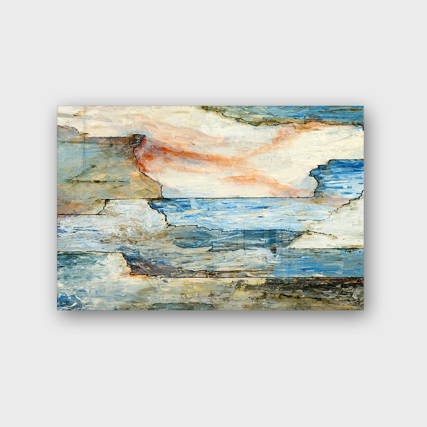 Quadro Decorativo em Vidro Temperado Multicolor 70x100cm - Arte Moderna para Parede