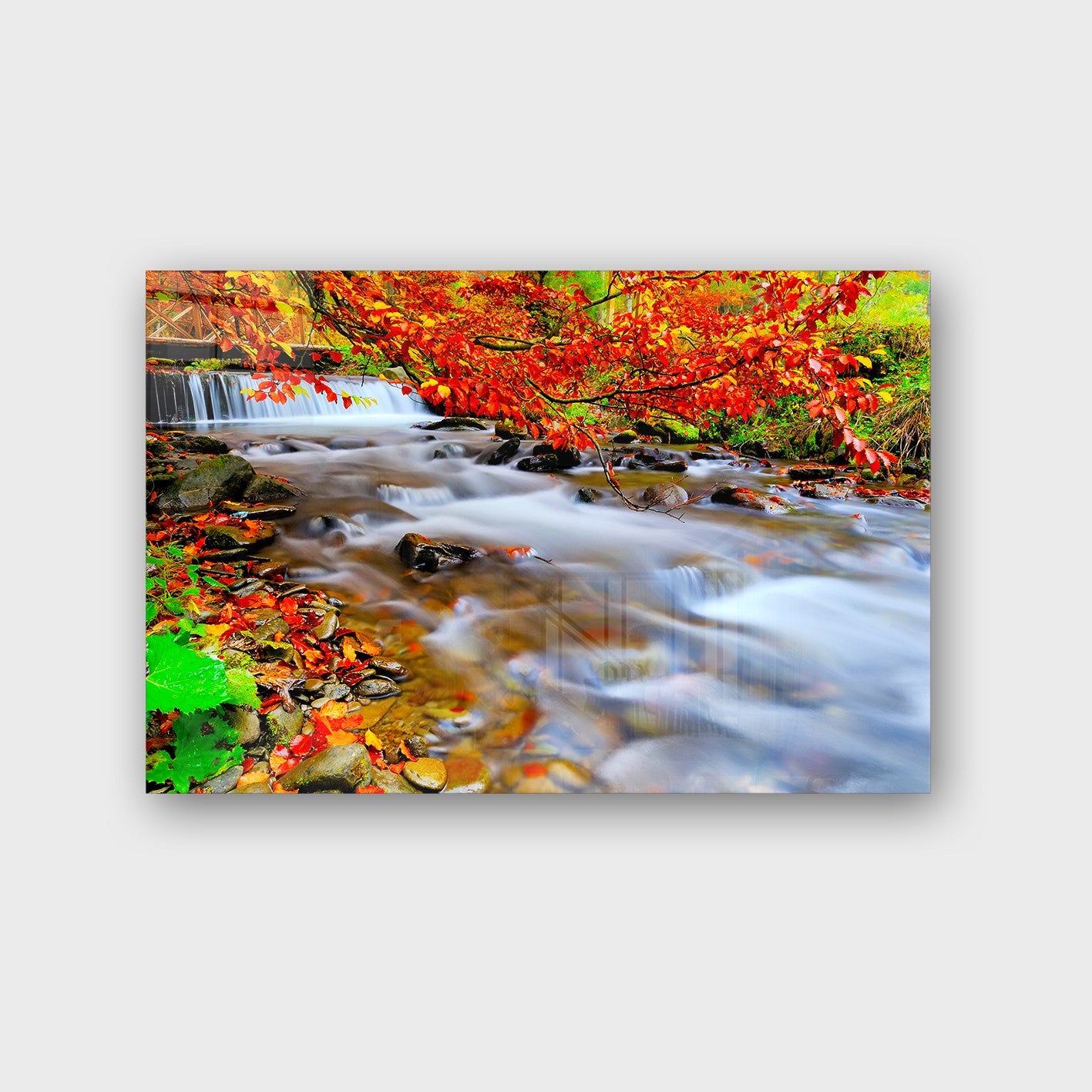 Quadro Decorativo em Vidro Temperado Multicolor 40x60cm - Arte Moderna para Parede