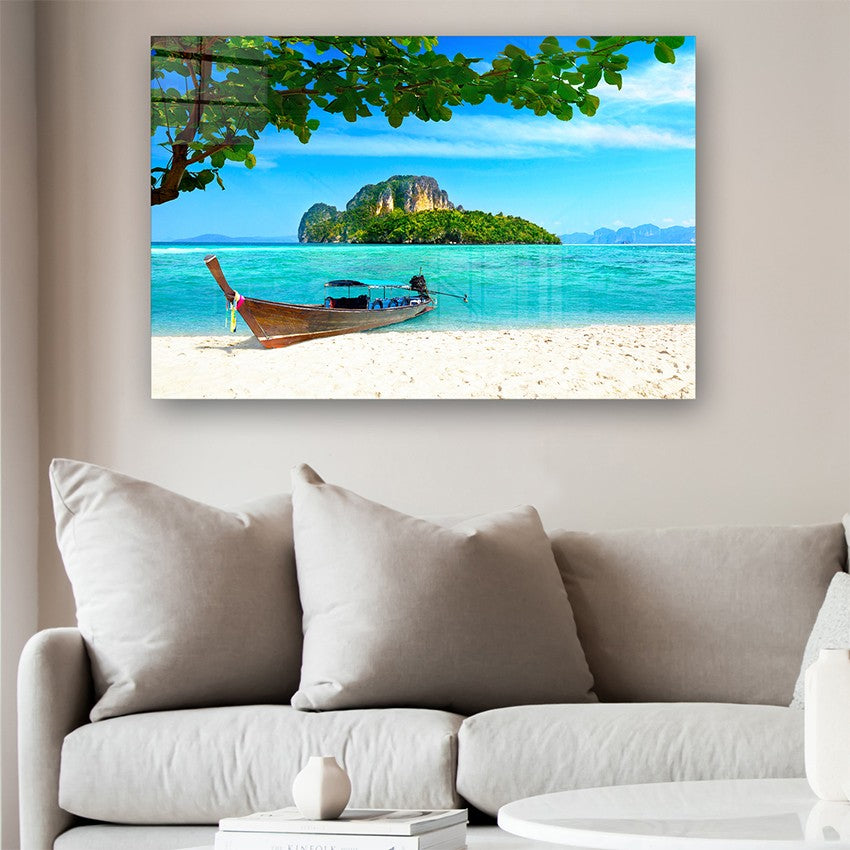 Quadro Decorativo em Vidro Temperado Multicolor 40x60cm - Arte Moderna para Parede