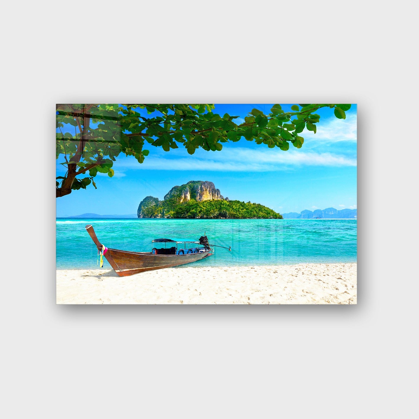 Quadro Decorativo em Vidro Temperado Multicolor 40x60cm - Arte Moderna para Parede