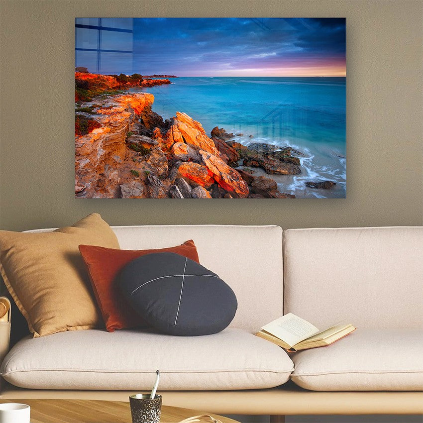 Quadro Decorativo em Vidro Temperado Multicolor 70x100cm - Arte Moderna para Parede