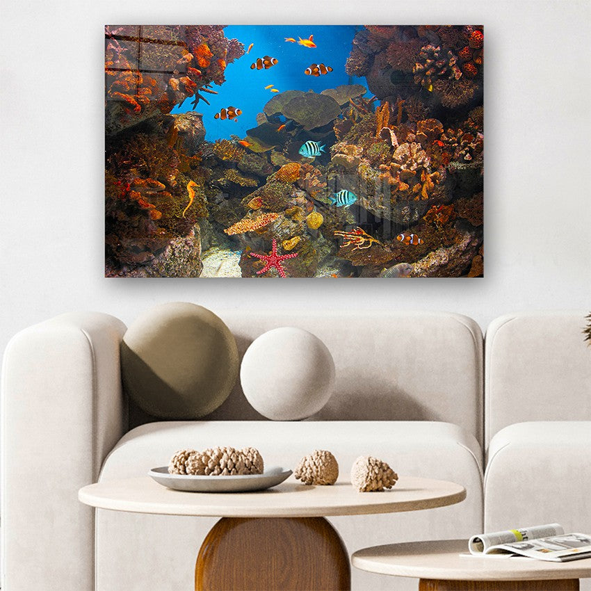 Arte Decorativa em Vidro Temperado Multicolor 50x70cm - Pintura Moderna de 4mm para Decoração de Interiores