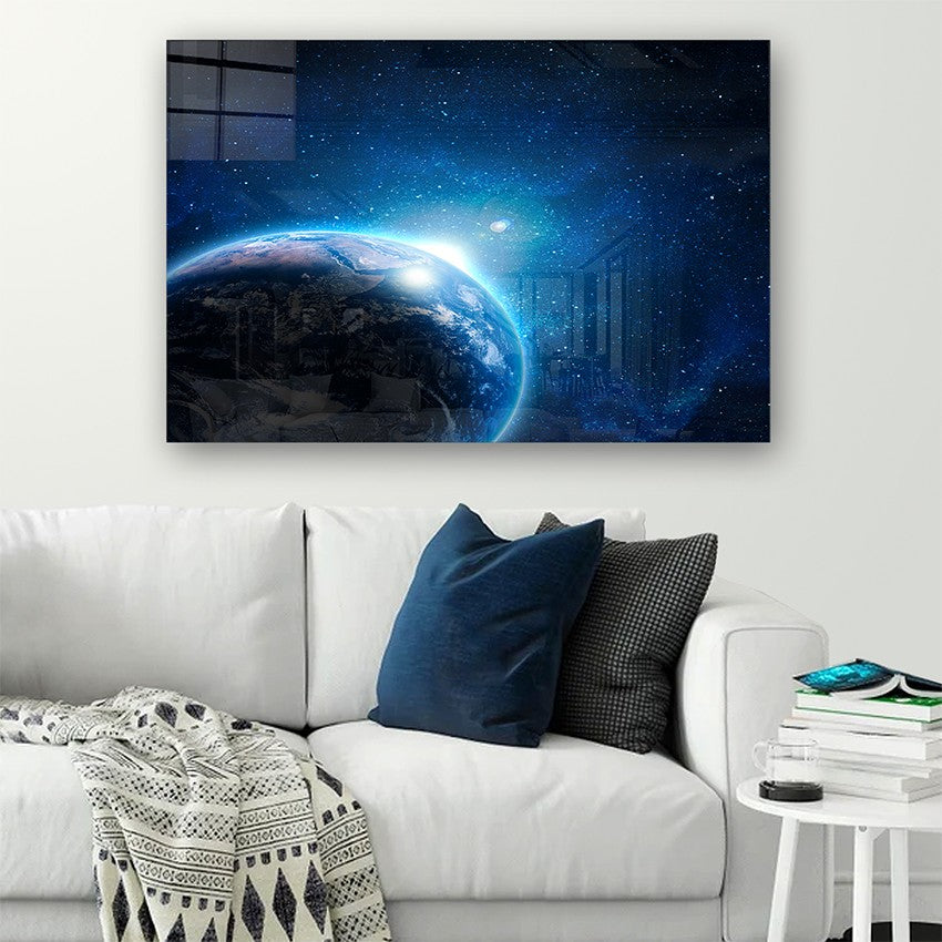 Quadro Decorativo em Vidro Temperado Multicolor 50x70cm - Arte Moderna para Parede