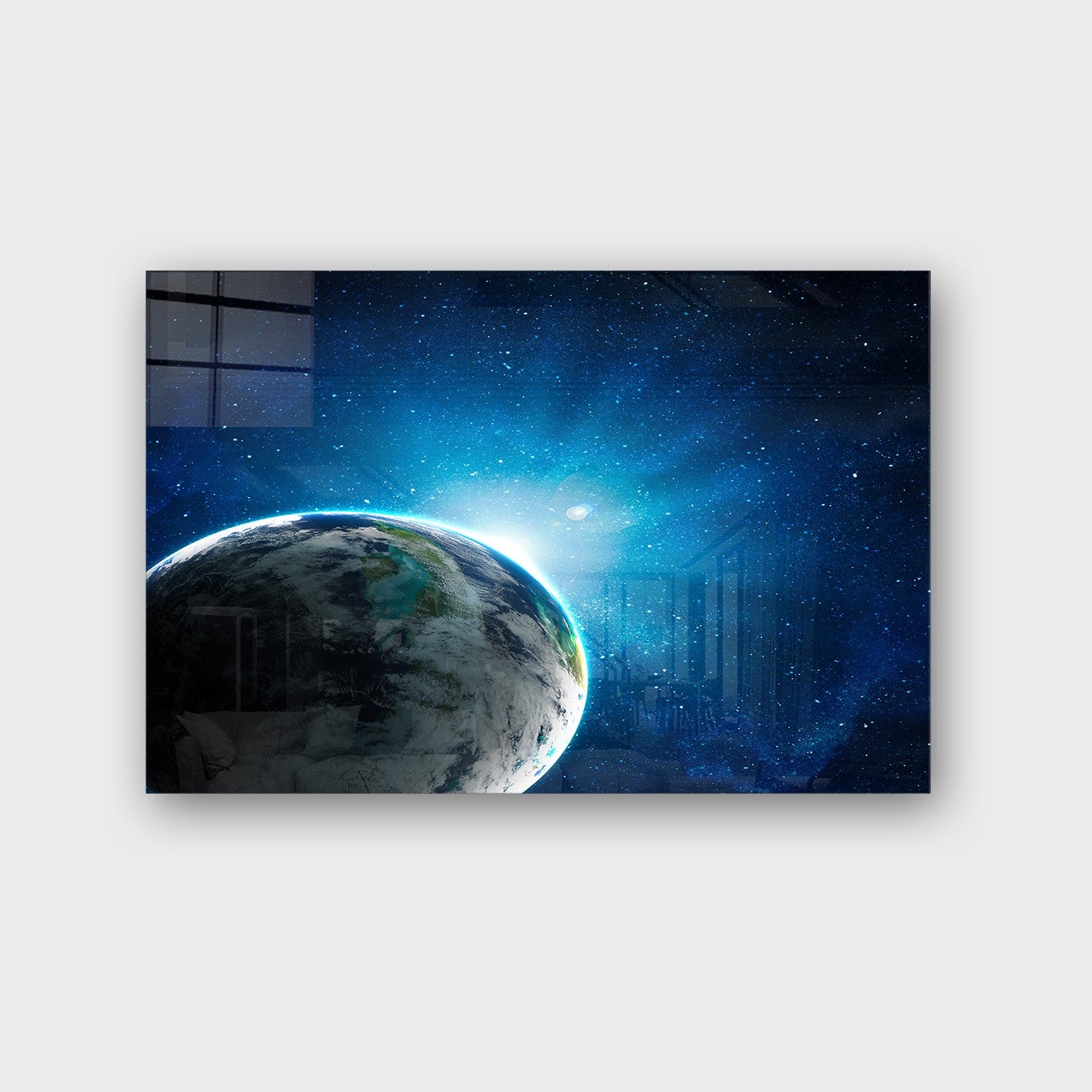 Quadro Decorativo em Vidro Temperado Multicolor 50x70cm - Arte Moderna para Parede