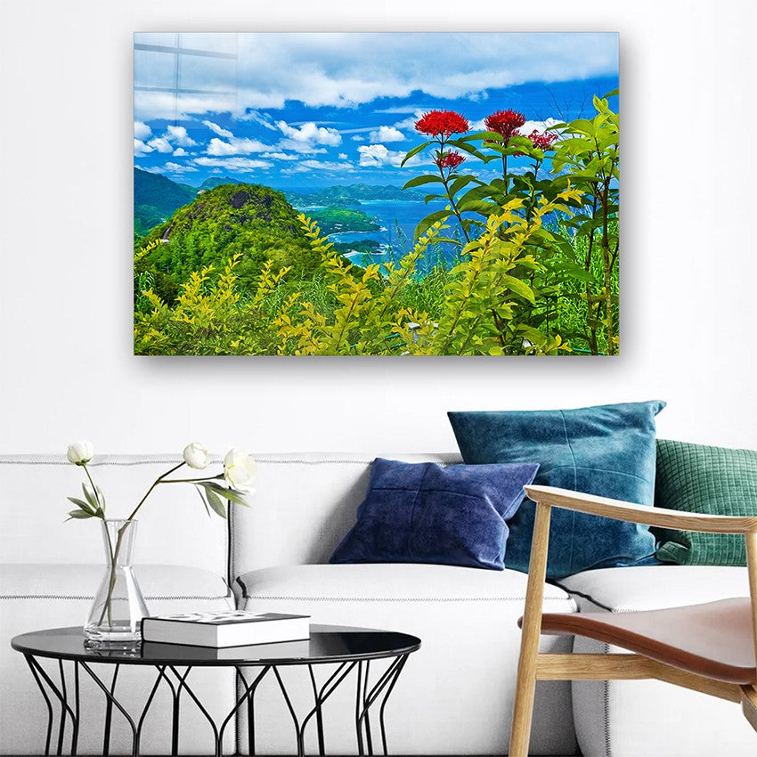 Quadro Decorativo em Vidro Temperado Multicolor 50x70cm - Arte Moderna para Parede