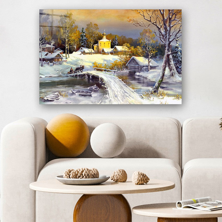 Quadro Decorativo em Vidro Temperado Multicolor 70x100cm - Arte Moderna para Parede