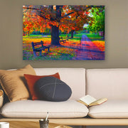 Quadro Decorativo em Vidro Temperado Multicolor 70x100cm - Arte Moderna para Parede