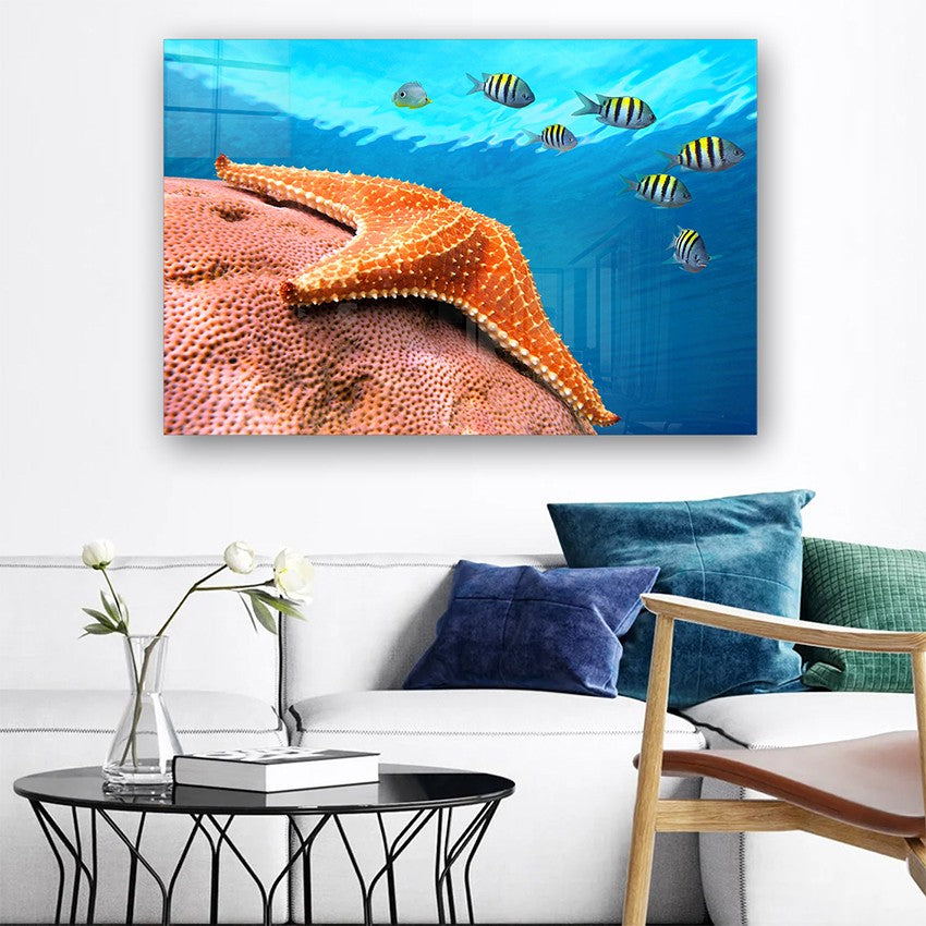 Quadro Decorativo em Vidro Temperado Multicolor 50x70cm - Arte Moderna para Parede