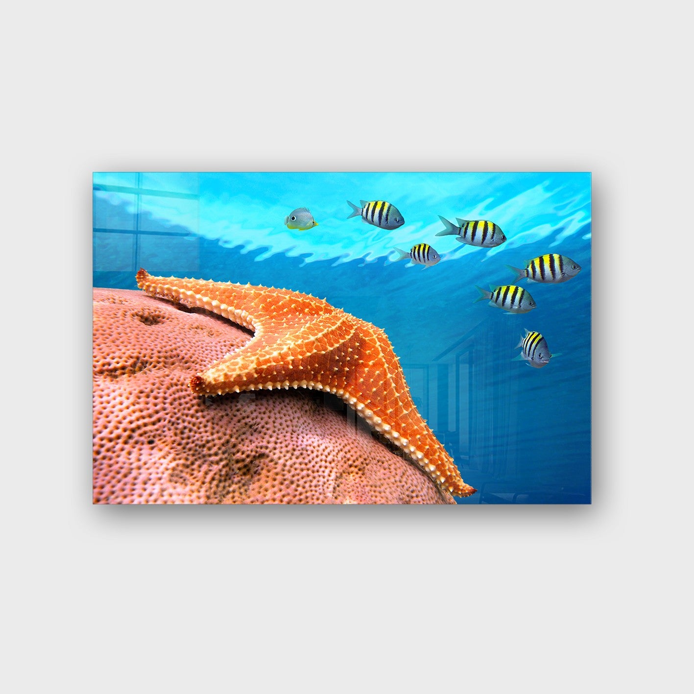 Quadro Decorativo em Vidro Temperado Multicolor 70x100cm - Arte Moderna para Parede