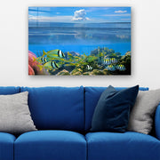 Quadro Decorativo em Vidro Temperado Multicolor 40x60cm - Arte Moderna para Parede