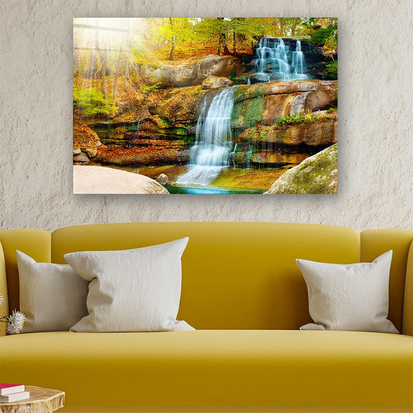 Quadro Decorativo em Vidro Temperado Multicolor 40x60cm - Arte Moderna para Parede