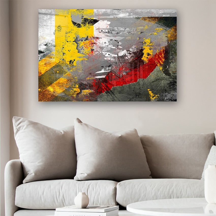 Quadro Decorativo em Vidro Temperado Multicolor 70x100cm - Arte Moderna para Parede