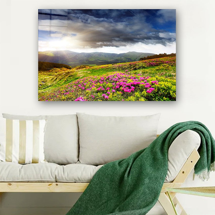 Quadro Decorativo em Vidro Temperado Multicolor 40x60cm - Arte Moderna para Parede