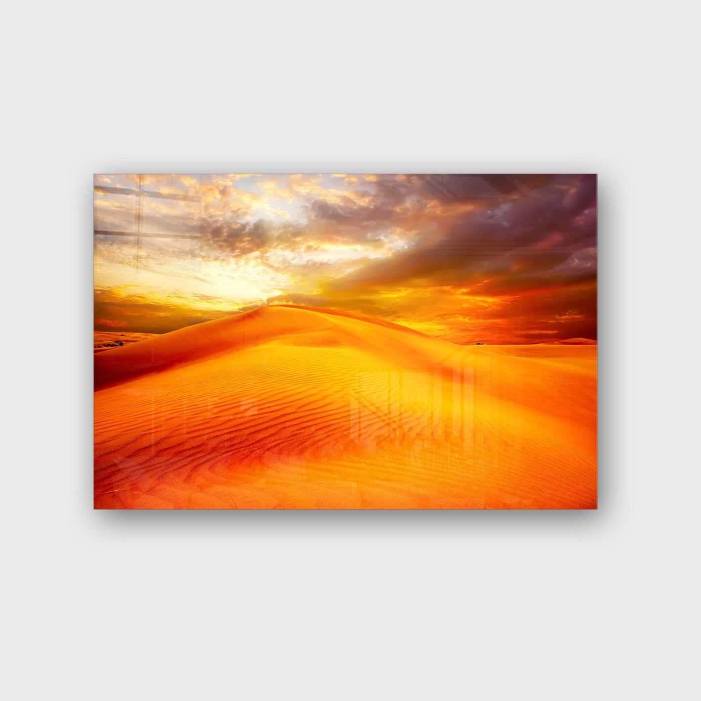 Quadro Decorativo em Vidro Temperado Multicolor 70x100cm - Arte Moderna para Parede