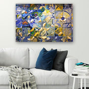 Quadro Decorativo em Vidro Temperado Multicolor 50x70cm - Arte Moderna para Parede