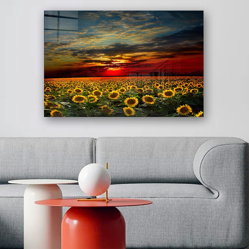 Quadro Decorativo em Vidro Temperado Multicolor 40x60cm - Arte Moderna para Parede