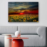 Quadro Decorativo em Vidro Temperado Multicolor 50x70cm - Arte Moderna para Parede