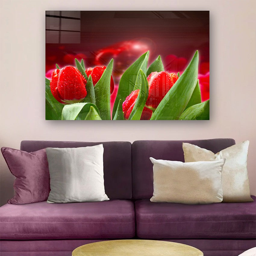 Quadro Decorativo em Vidro Temperado Multicolor 40x60cm - Arte Moderna para Parede