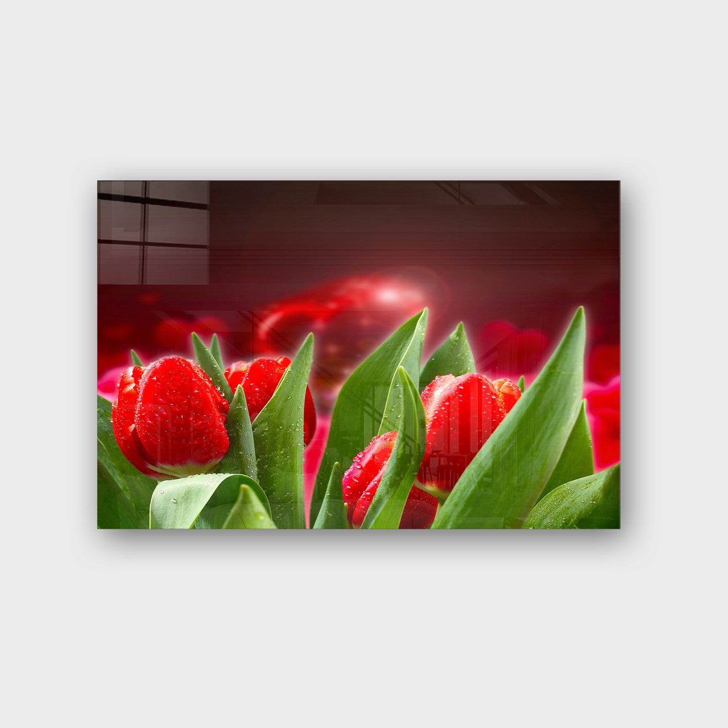 Quadro Decorativo em Vidro Temperado Multicolor 50x70cm - Arte Moderna para Parede