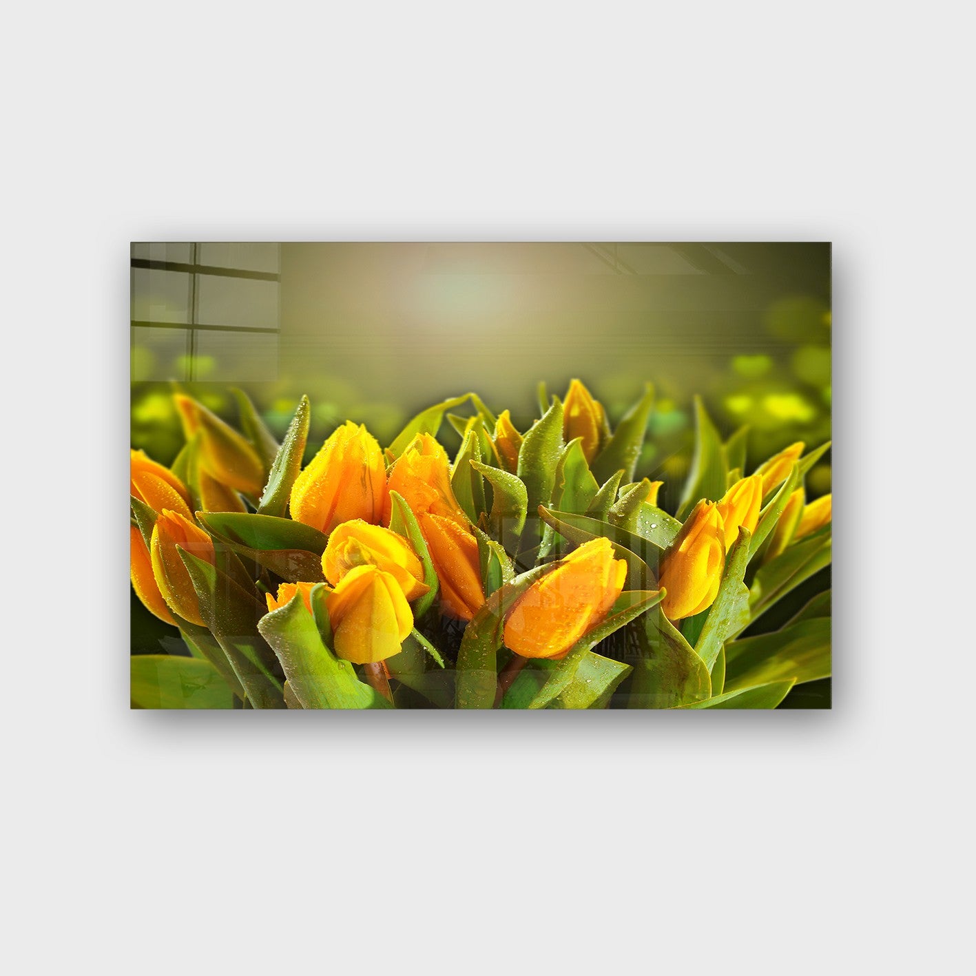 Quadro Decorativo em Vidro Temperado Multicolor 70x100cm - Arte Moderna para Parede