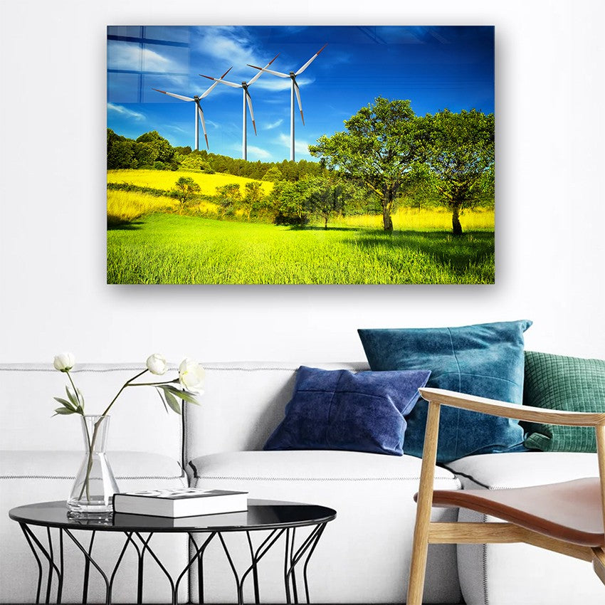 Quadro Decorativo em Vidro Temperado Multicolor 50x70cm - Arte Moderna para Parede