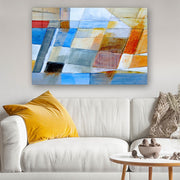 Quadro Decorativo em Vidro Temperado Multicolor 70x100cm - Arte Moderna para Parede