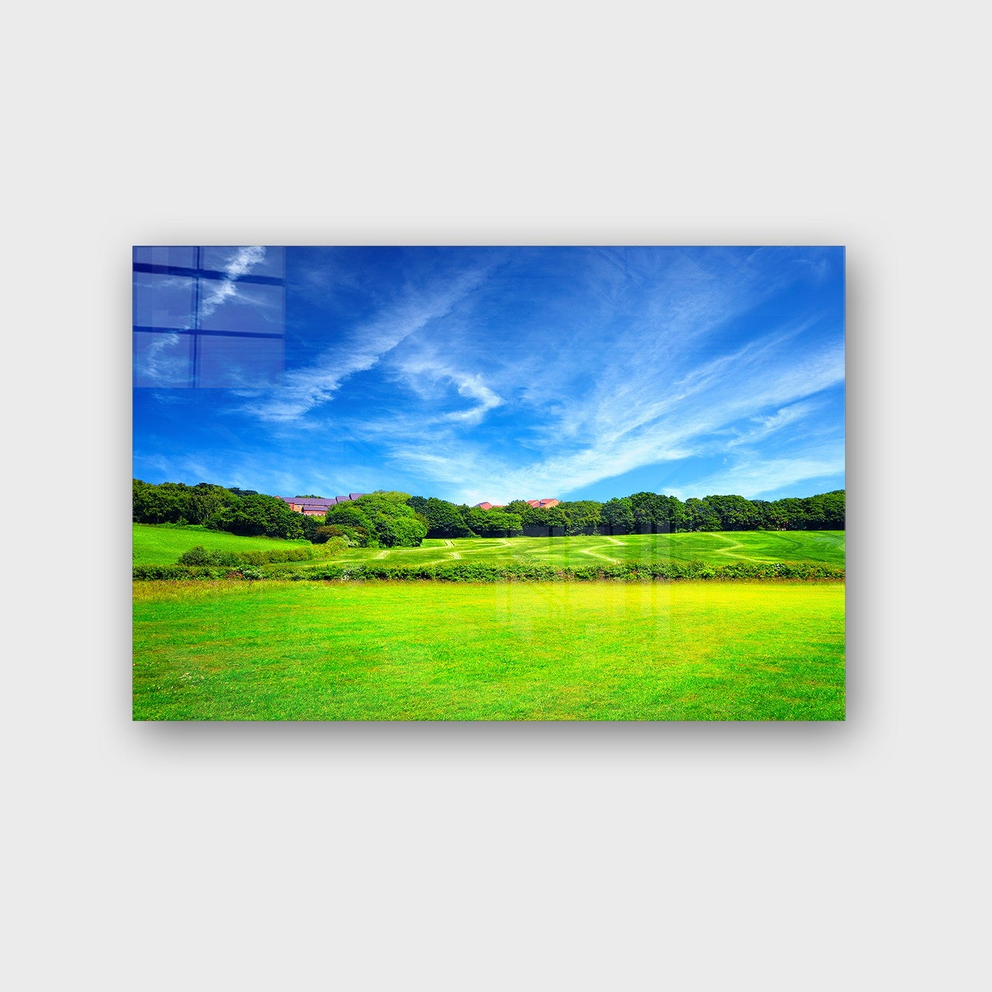 Quadro Decorativo em Vidro Temperado Multicolor 50x70cm - Arte Moderna para Parede